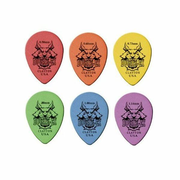 Clayton Duraplex Small Teardrop Guitar Picks- 0.60 mm, 72PK DXST60